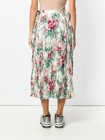 Thumbnail for your product : Junya Watanabe Floral Print Pleated Skirt