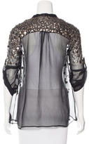 Thumbnail for your product : Elizabeth and James Embellished Sheer Cardigan