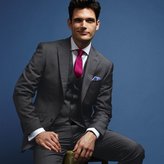 Thumbnail for your product : Charles Tyrwhitt Grey tonic slim fit travel suit pants