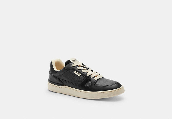 Clip Court Low Top Sneaker In Signature Canvas