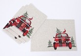 Thumbnail for your product : Manor Luxe Santa Claus Riding on Car Christmas Placemats 14" x 20", Set of 4