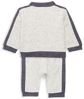 Miniclasix Baby Boy's 3-Piece Colorblock Jacket, T-Shirt & Pants Set