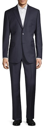 Saks Fifth Avenue Made In Italy Classic-Fit Wool Silk Blend Suit