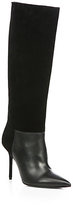 Thumbnail for your product : Burberry Carnwath Suede & Leather Knee-High Boots