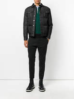 Thumbnail for your product : DSQUARED2 raw denim panel padded jacket