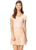 Thumbnail for your product : Delia's Short-Sleeve Lace Skirt Dress