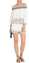Thumbnail for your product : Rachel Zoe Embroidered Silk And Cotton-Blend Shorts