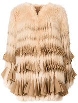 Givenchy - fringed fur coat 