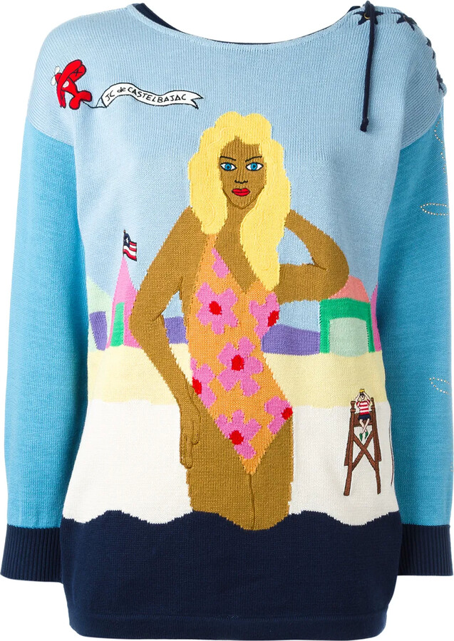 JC de Castelbajac Pre-Owned Beach Intarsia Jumper