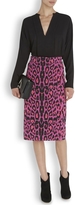 Thumbnail for your product : ALICE by Temperley Gwen pink leopard print skirt