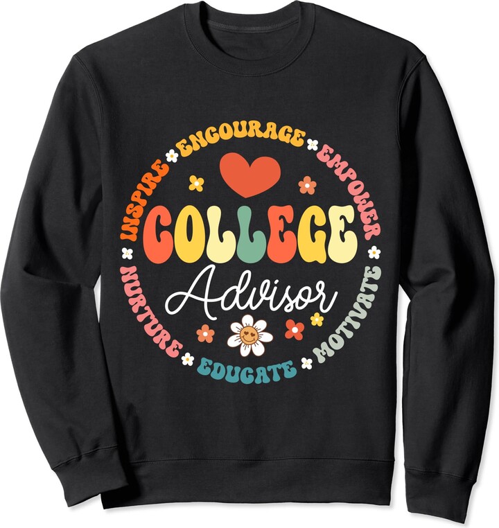Groovy College Advisor Appreciation Week Back to School Sweatshirt