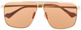 Thumbnail for your product : Gucci Eyewear Logo-Bridge Pilot-Frame Sunglasses