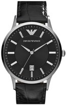 Thumbnail for your product : Emporio Armani Men's Slim Leather Strap Watch, 43Mm