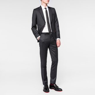 Paul Smith Men's Tailored-Fit Charcoal Grey Wool Suit