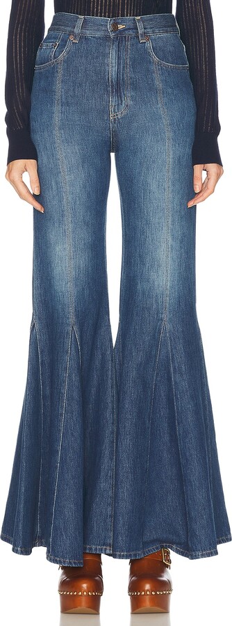 Chloe Flared Jeans in Blue