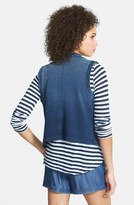 Thumbnail for your product : Splendid 'Vintage' Indigo Dye Open Front Vest