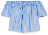 Thumbnail for your product : Stella McCartney Off-the-shoulder Cotton-poplin Top