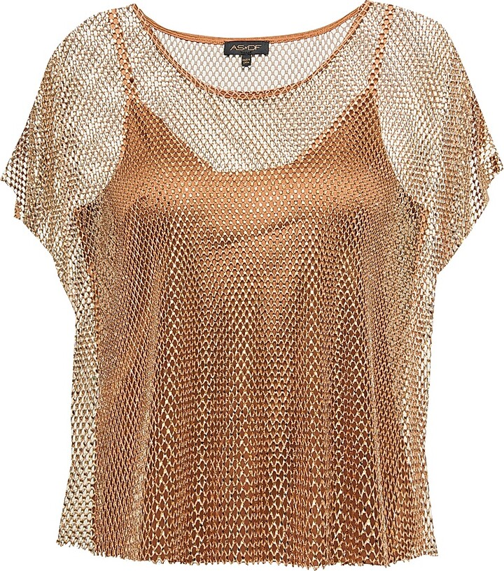 AS by DF Women's Nadine Top - Rose Gold - Size XS