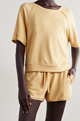 Eberjey Blair Stretch Pima Cotton And Modal-blend Pajama Set - Yellow
