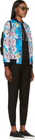 Thumbnail for your product : Roseanna Blue & Green Neoprene Floral Donnie Bomber Jacket