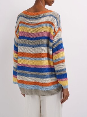 Weekend Max Mara Uguale crochet crewneck sweater
