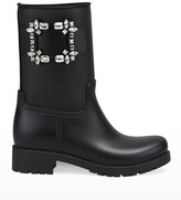 Thumbnail for your product : Roger Vivier Viv Run Buckle Rain Boots