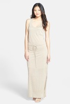 Thumbnail for your product : C&C California Stripe Racerback Linen Maxi Dress