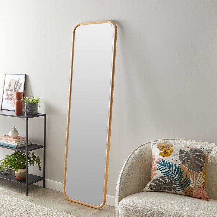 Dunelm Pine Rounded Full Length Mirror, 180x50cm Brown ShopStyle