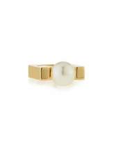 Thumbnail for your product : Chloé Darcey Simulated Pearl Square Ring