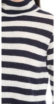 Thumbnail for your product : NLST Cropped Striped Turtleneck