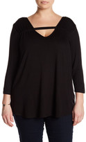 Thumbnail for your product : Hip Front Keyhole Shirt (Plus Size)