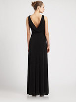 Thumbnail for your product : Laundry by Shelli Segal Drape-Back Glitzy Gown