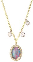 Thumbnail for your product : Meira T 14K Yellow Gold & Diamond Triplet Necklace