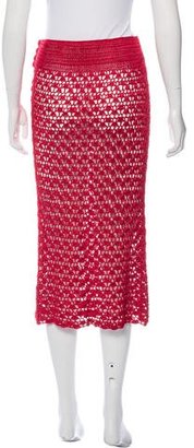 Dolce & Gabbana Crochet Midi Skirt