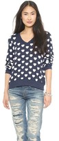 Thumbnail for your product : Wildfox Couture Little Hearts Baggy Beach Sweatshirt