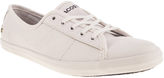 Thumbnail for your product : Lacoste Womens White Ziane Leather V Trainers