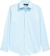 Thumbnail for your product : Andrew Marc Kids' Aqua Plaid Long Sleeve Button-Up Shirt