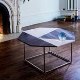 Thumbnail for your product : west elm Marquetry Marble Coffee Table
