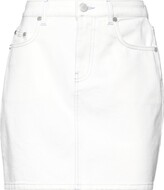 Denim Skirt White 
