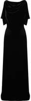 Thumbnail for your product : Gareth Pugh Open-back Velvet Gown - Black