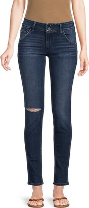 Hudson Collin Mid Rise Skinny Jeans