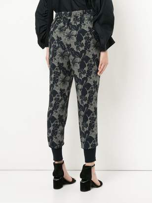 Stella McCartney Hibiscus print trousers