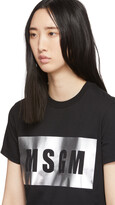 Thumbnail for your product : MSGM Black & Silver Logo T-Shirt
