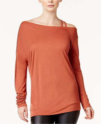 Bar III Strappy One-Shoulder Top, Created for Macy's