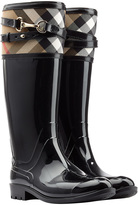 Thumbnail for your product : Burberry Shoes & Accessories Rubber Boots with Check Trim