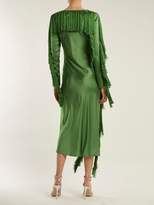 Thumbnail for your product : Diane von Furstenberg V Neck Fringed Dress - Womens - Green