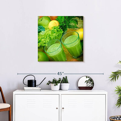 Ebern Designs Yarlin Green Smoothies