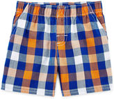 Thumbnail for your product : JCPenney Okie Dokie Plaid Shorts - Boys newborn-24m