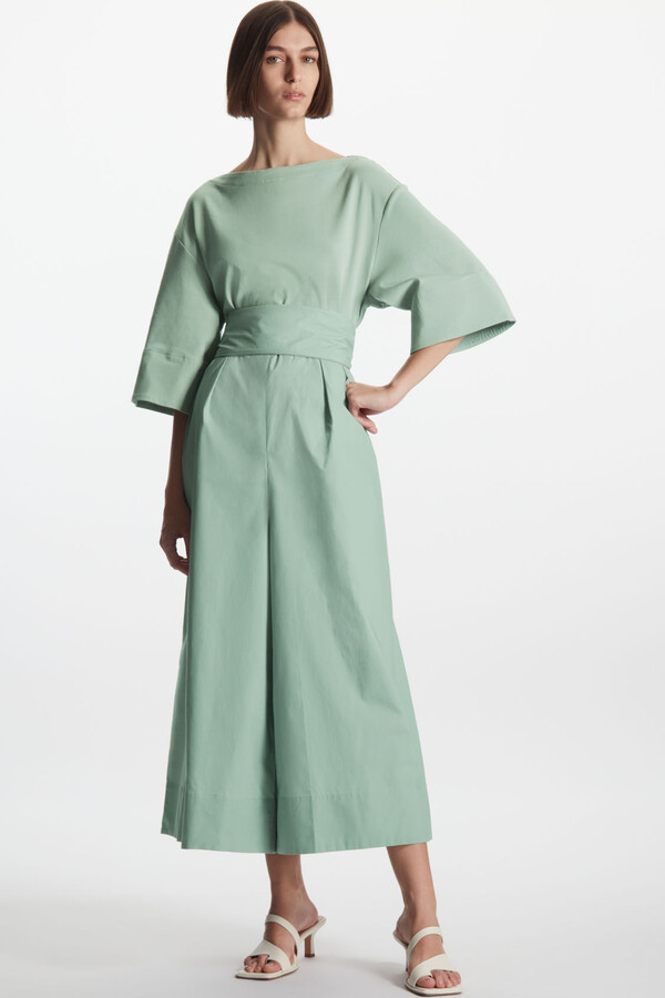 COS RelaxedFit Pleated Jumpsuit ShopStyle