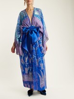 Thumbnail for your product : Zandra Rhodes Archive Ii The 1973 Reverse-lilies Gown - Blue Print